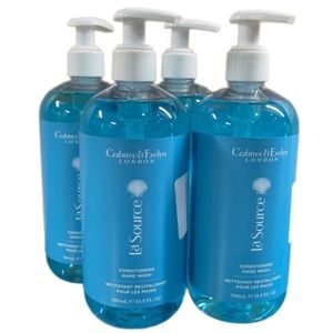 NWT! Lot of 4 Crabtree & Evelyn La Source Conditioning Hand Wash Soap 16.9 oz